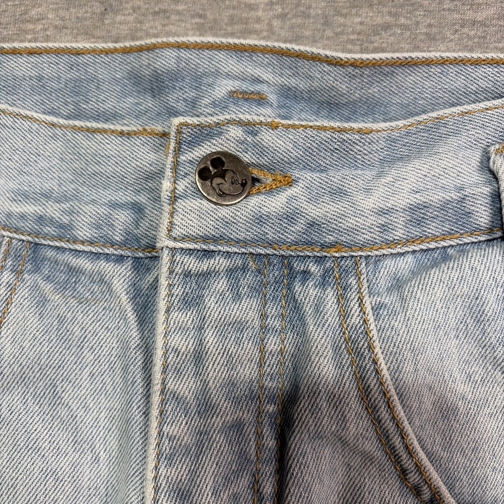 Vintage Disney Mickey Mouse Long Jean Denim Shorts - Medium - Picture 8 of 16
